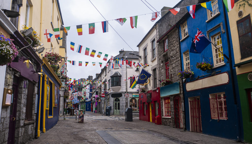 Main street of Galway, Ireland